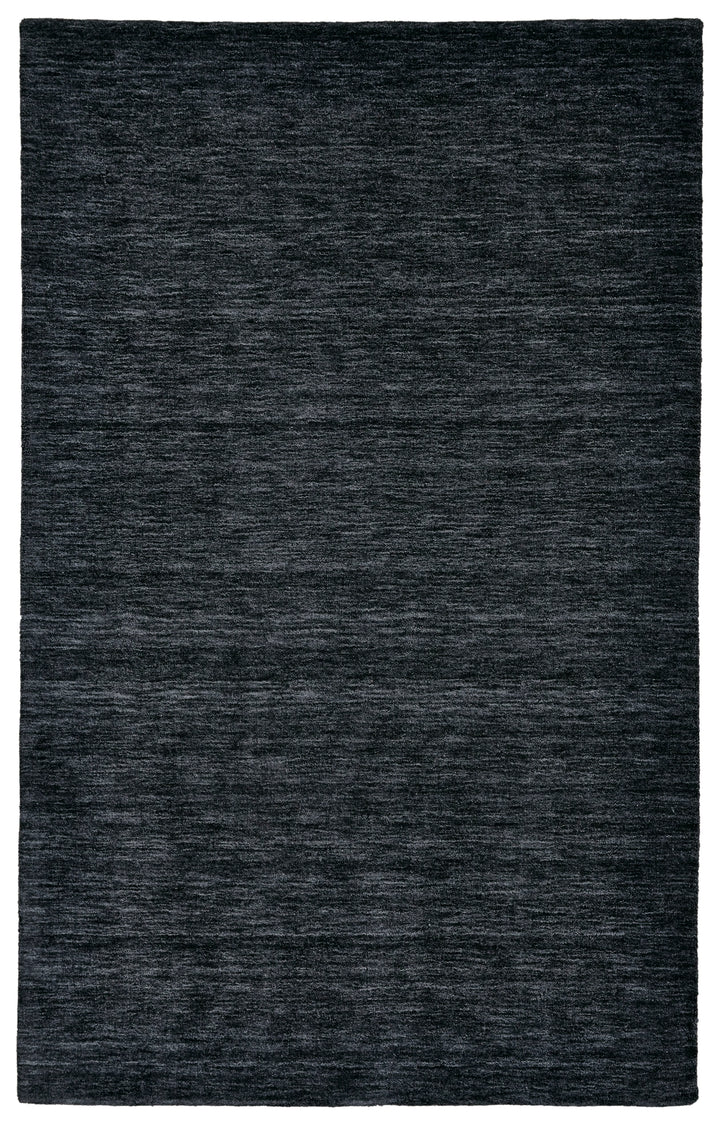 Feizy Feizy Luna Hand Woven Marled Wool Rug - Available in 8 Sizes - Black & Dark Gray 3'-6" x 5'-6" 5798049FBLK000C50