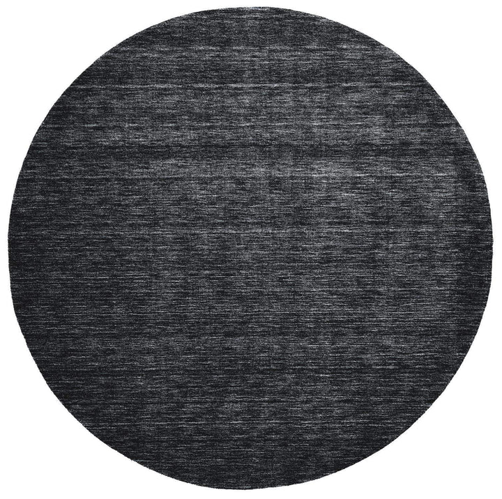 Feizy Feizy Luna Hand Woven Marled Wool Rug - Available in 8 Sizes - Black & Dark Gray 8' x 8' Round 5798049FBLK000N80