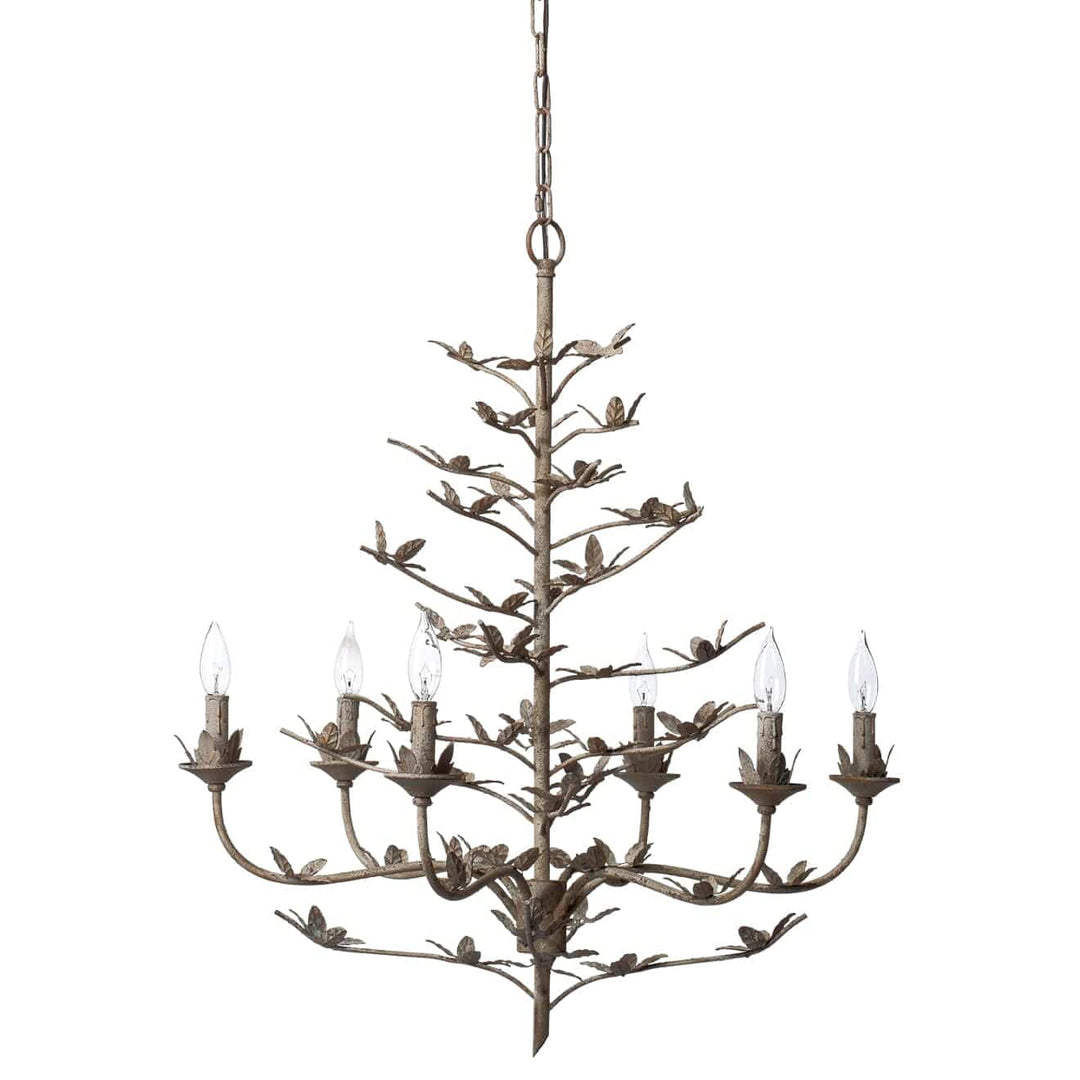 Jamie Young Jamie Young Inline Blooming Chandelier - Available in 2 Colors Rust 5BLOO-RUST