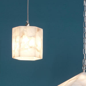 Jamie Young Jamie Young Borealis Hexagon Pendant in Alabaster 5BORE-SMWH