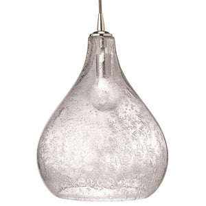 Jamie Young Jamie Young Large Curved Pendant in Clear Seeded Glass 5CURV-LGCL