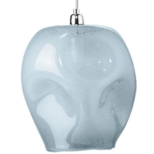 Jamie Young Jamie Young Dimpled Glass Pendant, Large in Cornflower Blue Glass 5DIMP-LGBL