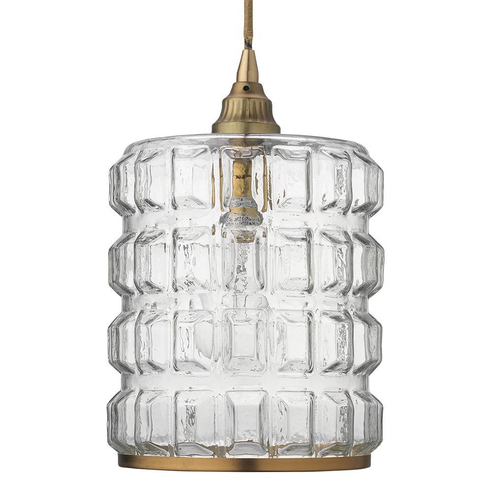 Jamie Young Jamie Young Madison Brass Pendant in Clear Glass 5MADI-CLAB