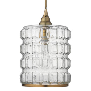 Jamie Young Jamie Young Madison Brass Pendant in Clear Glass 5MADI-CLAB