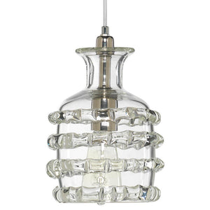 Jamie Young Jamie Young Small Ribbon Pendant in Clear Glass 5RIBB-SMCL