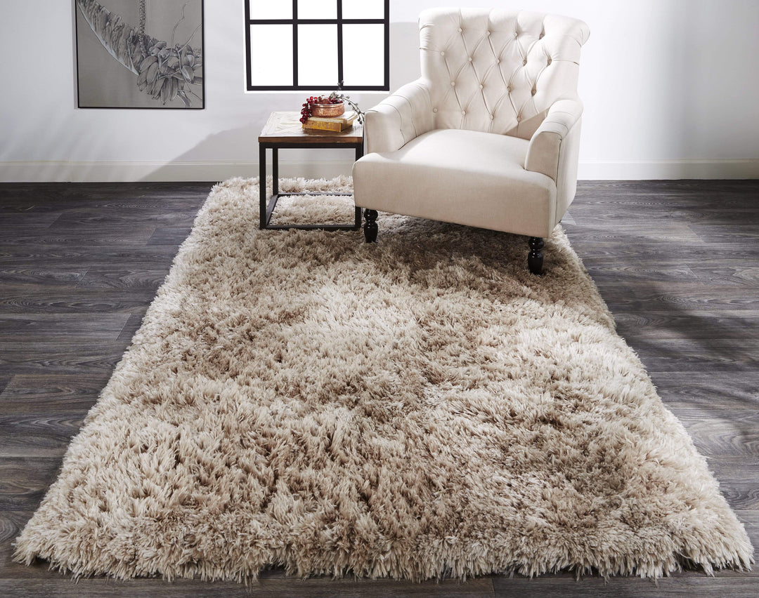 Feizy Feizy Beckley Ultra Plush 3in Shag Rug - Available in 6 Sizes - Sandy Tan