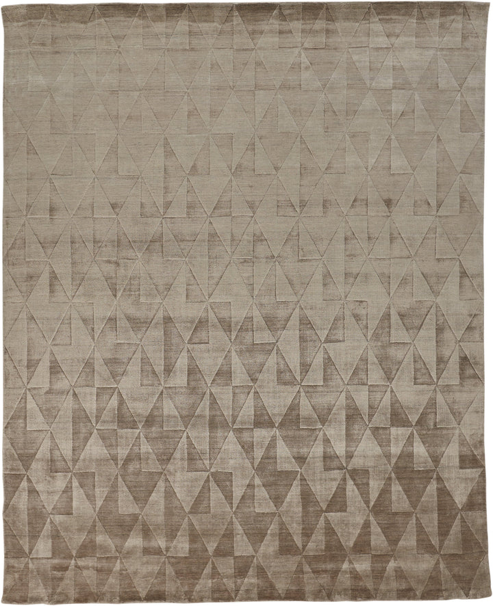 Feizy Feizy Gramercy Diamond Viscose Rug - Available in 7 Sizes - Metallic Taupe 4' x 6' 6206335FMOC000C00