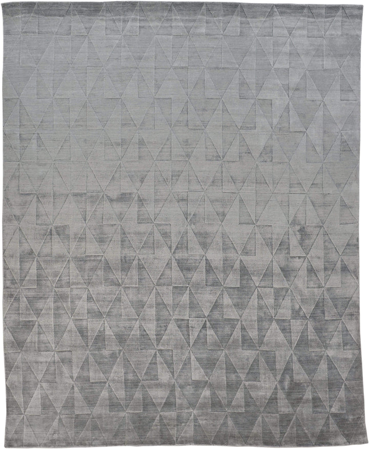 Feizy Feizy Gramercy Diamond Viscose Rug - Available in 7 Sizes - Misty Blue 4' x 6' 6206335FMST000C00