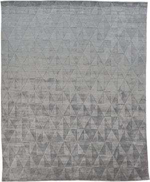 Feizy Feizy Gramercy Diamond Viscose Rug - Available in 7 Sizes - Misty Blue 4' x 6' 6206335FMST000C00