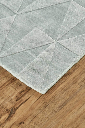 Feizy Feizy Gramercy Diamond Viscose Rug - Available in 7 Sizes - Misty Blue
