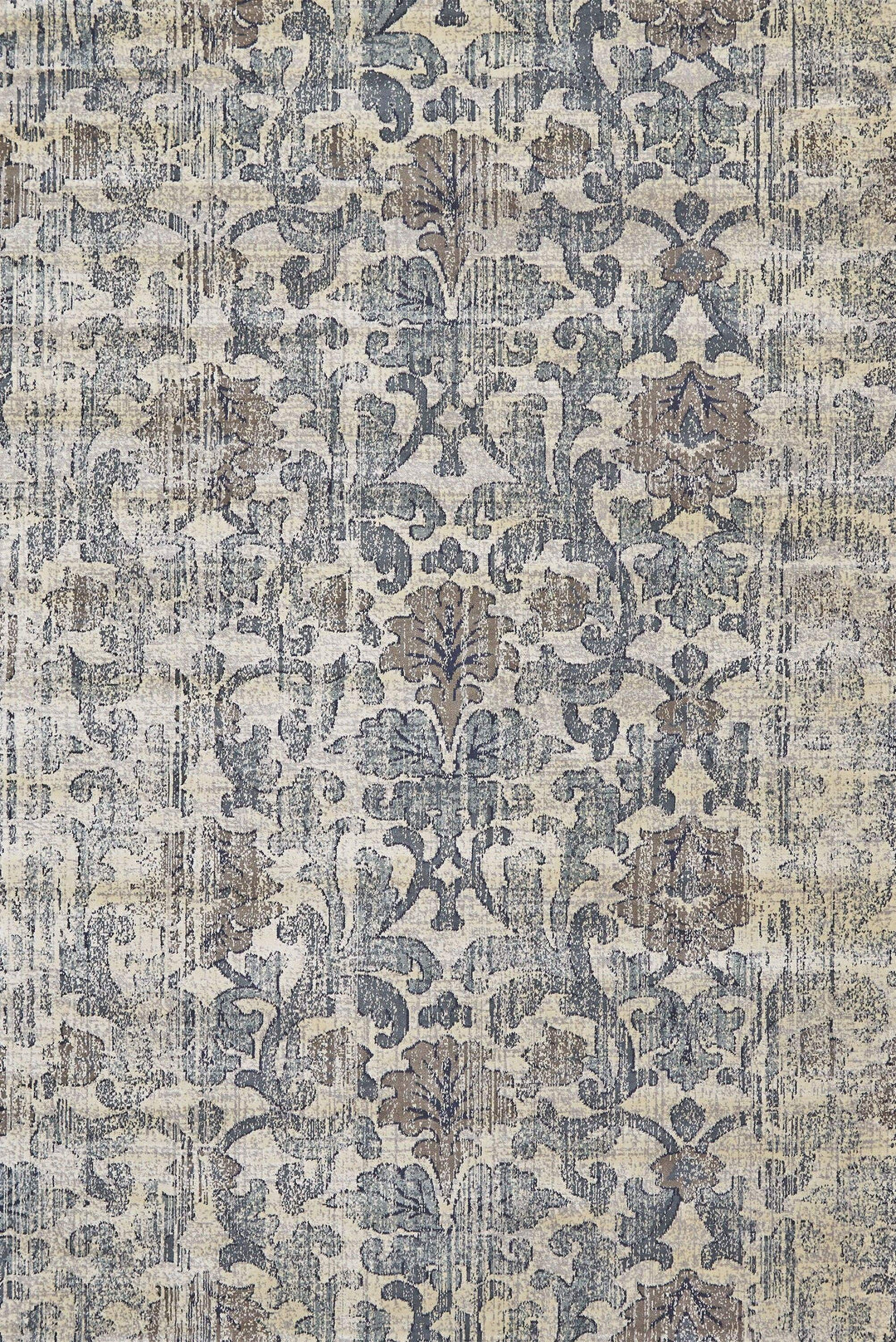 Feizy Feizy Fiona Distressed Ornamental Rug - Available in 5 Sizes - Light Gray & Blue 3'-2" x 5'-4" 6223268FDWD000B54