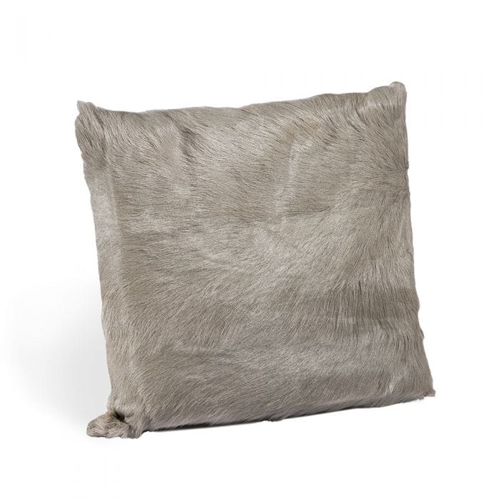 Interlude Home Interlude Home Goat Skin Square Pillow - Light Grey 635034