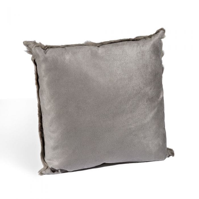 Interlude Home Interlude Home Goat Skin Square Pillow - Light Grey 635034