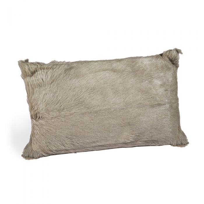 Interlude Home Interlude Home Goat Skin Bolster Pillow - Light Grey 635035