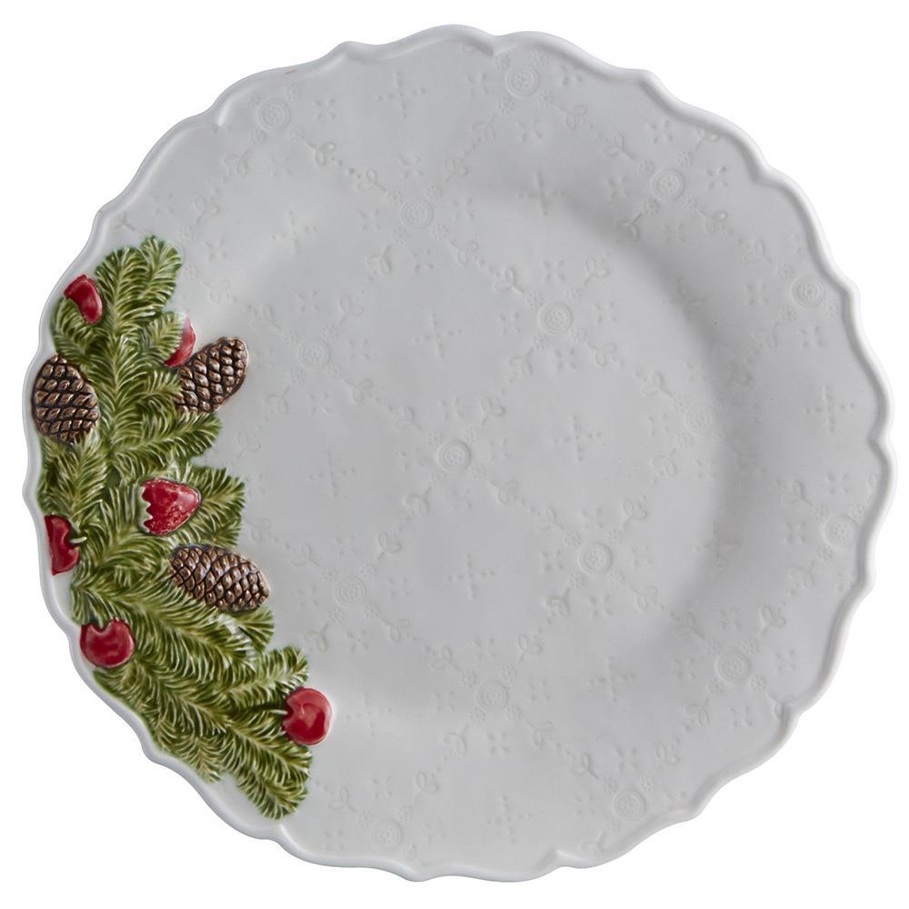 Bordallo Pinheiro Bordallo Pinheiro Christmas Garland - Dessert Plate, set of 4 65021617