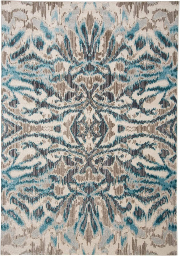 Feizy Feizy Keats Abstract Ikat Print Rug - Available in 8 Sizes - Aqua Blue Haze 2'-2" x 4' 6523467FAQUHAZA22
