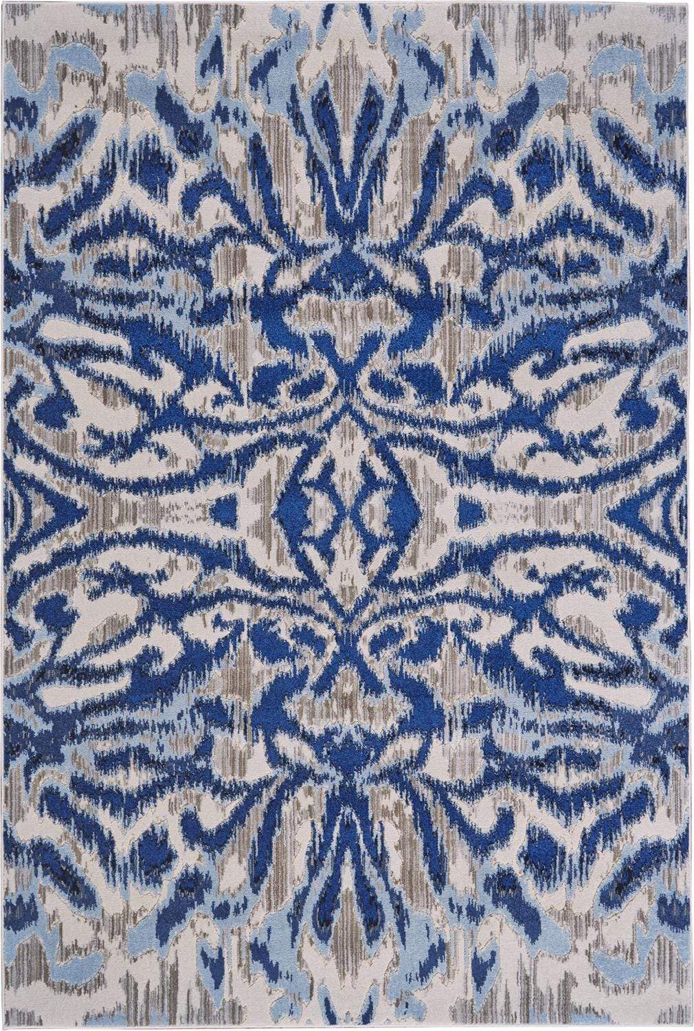 Feizy Feizy Milton Abstract Ikat Print Rug - Available in 8 Sizes - Classic & Ice Blue 2'-2" x 4' 6533467FBHZ000A22