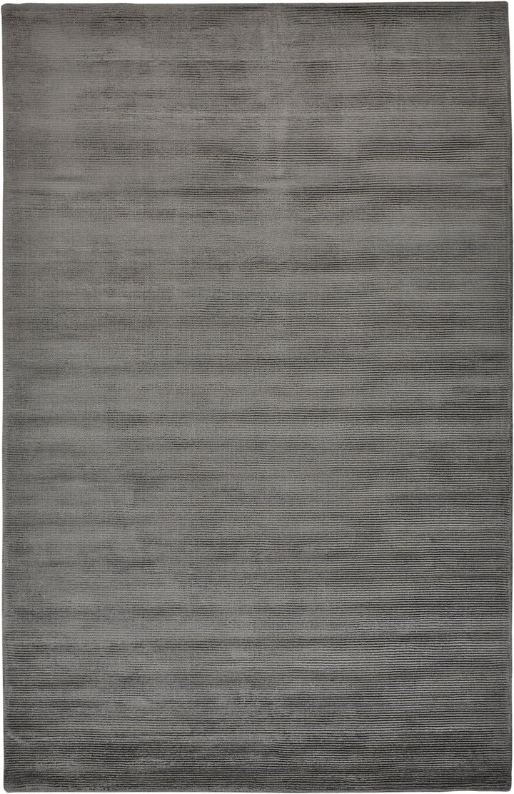 Feizy Feizy Batisse Luxe Viscose Handwoven Rug - Available in 6 Sizes - Charcoal Gray 3'-6" x 5'-6" 6698717FCHL000C50