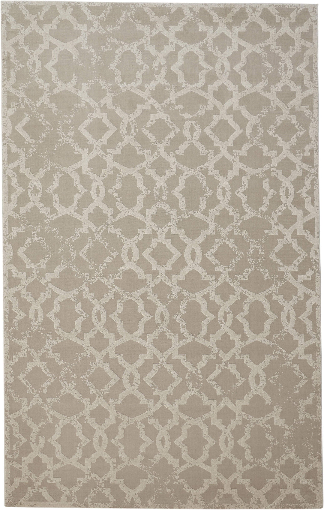 Feizy Feizy Akhari Trellis Pattern Rug - Available in 5 Sizes - Ivory & Champagne Gold 5' x 8' 6713675FIVY000E10