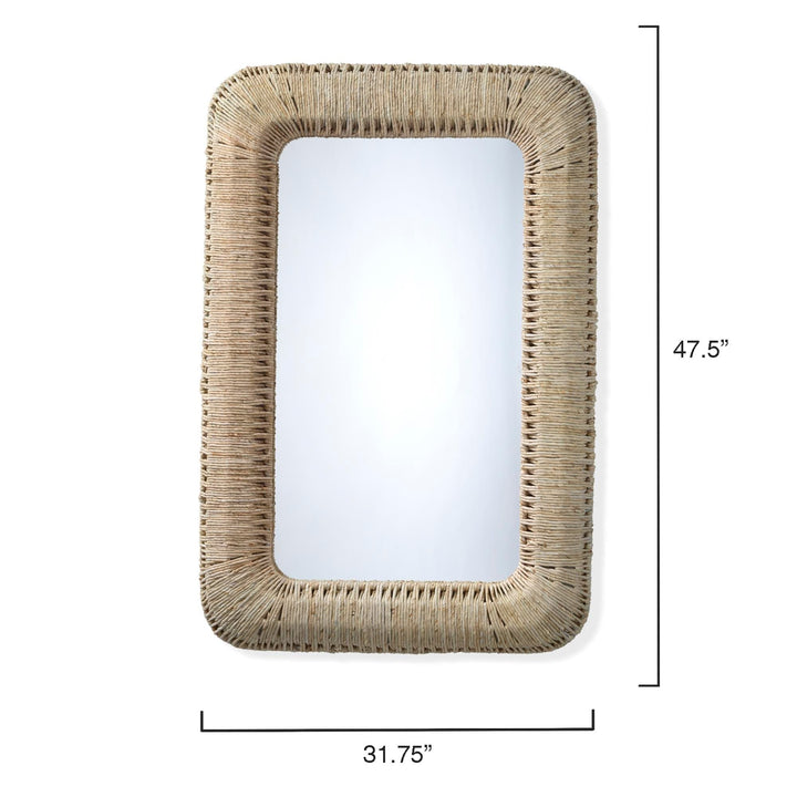 Jamie Young Jamie Young Hollis Rectangle Mirror - Off-White 6HOLL-MIOW