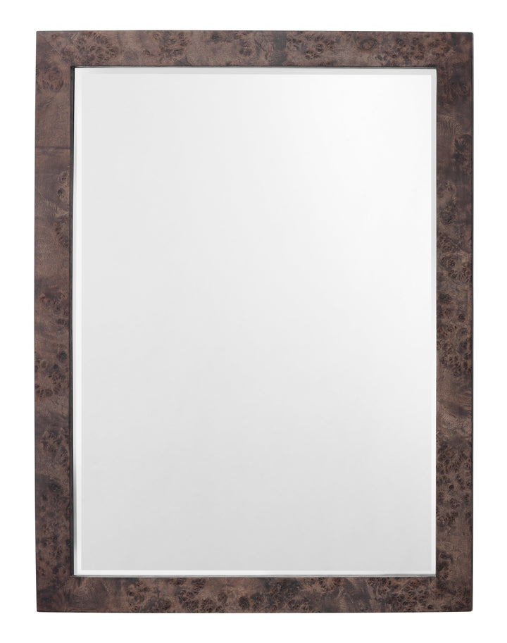 Jamie Young Jamie Young Chandler Rectangle Wall Mirror - Charcoal Burl Wood 6CHAN-RECTCH