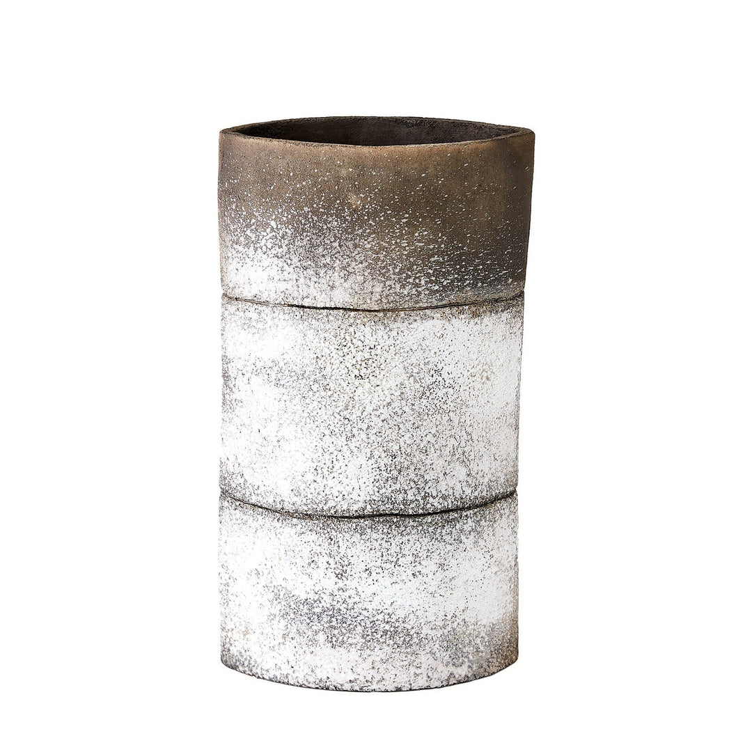 Global Views Stacked Vase - Grey - Available in 3 Sizes