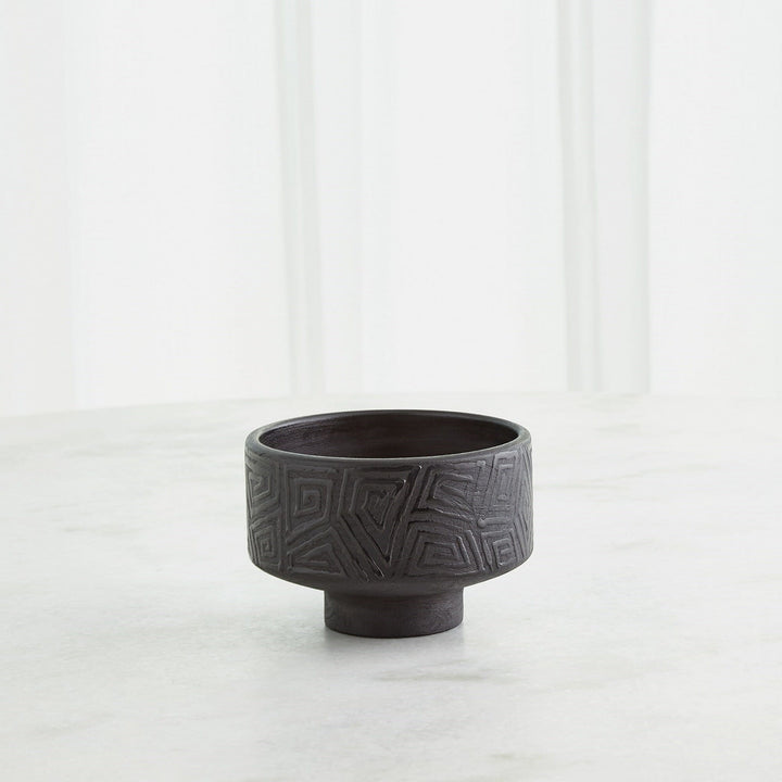 Global Views Amazonas Bowl - Black - Available in 2 Sizes