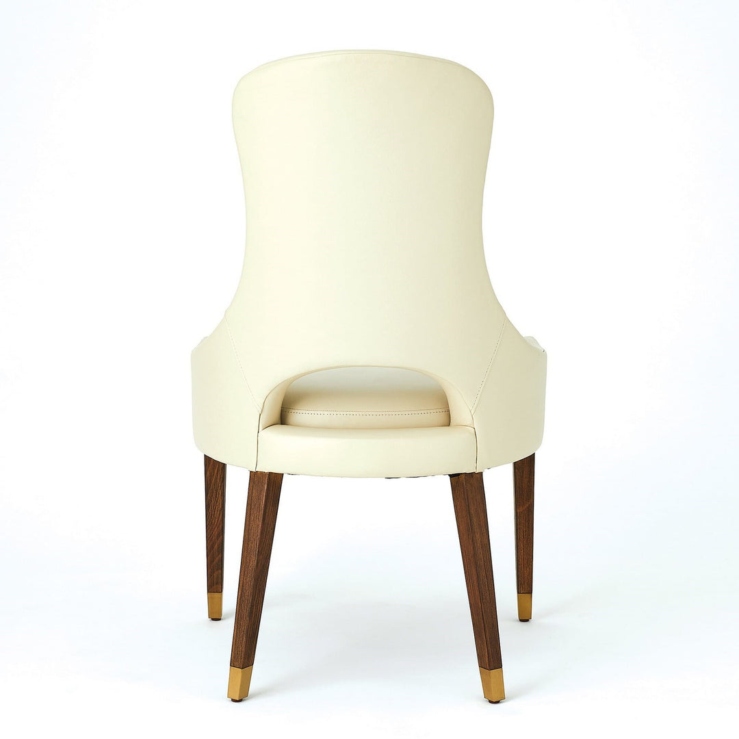 Global Views Nola Dining Chair - Ivory Leather