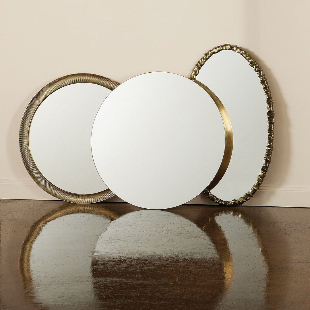 Global Views Artiste Mirror - Brass - Available in 2 Sizes