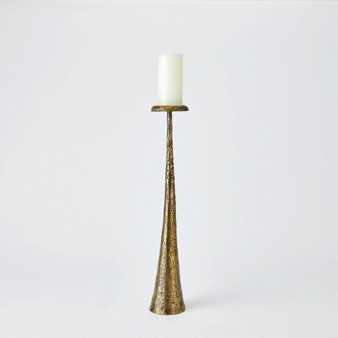 Global Views Beacon Candle Holder - Brass - Available in 3 Sizes