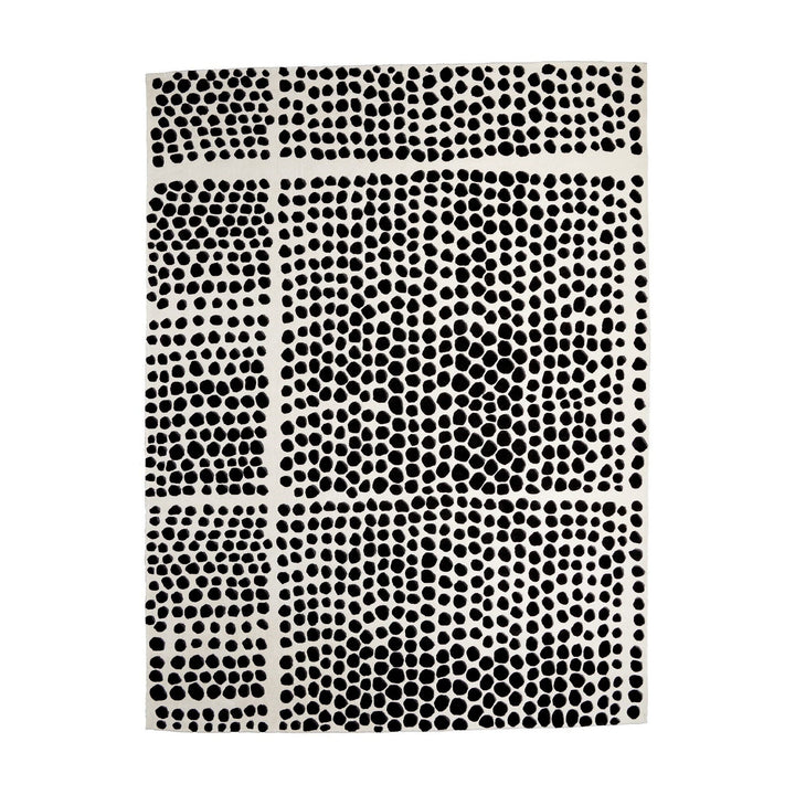 Graffiti Rug - White Black - Available in 5 Sizes