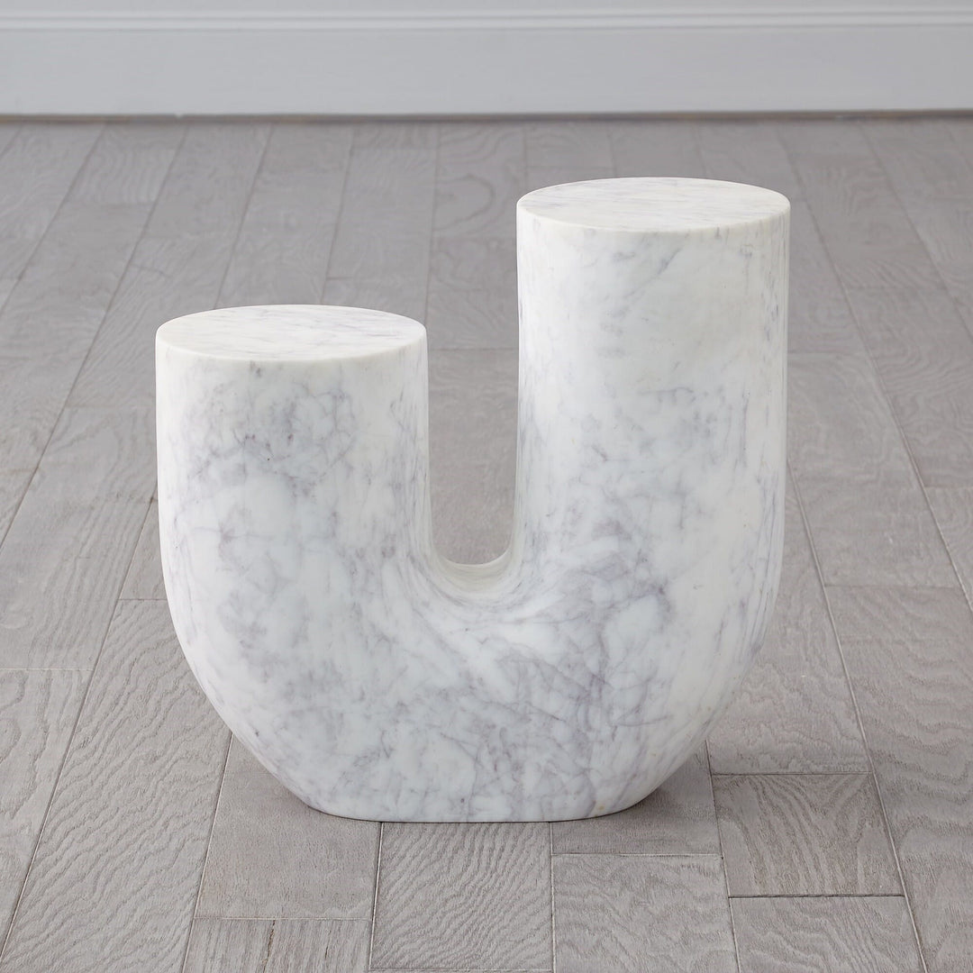 Global Views Marble Tube Table - Available in 2 Colors