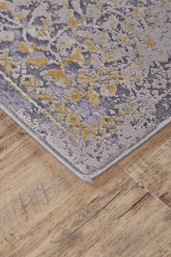 Feizy Feizy Waldor Distressed Medallion Rug - Golden Glow & Gray - Available in 5 Sizes