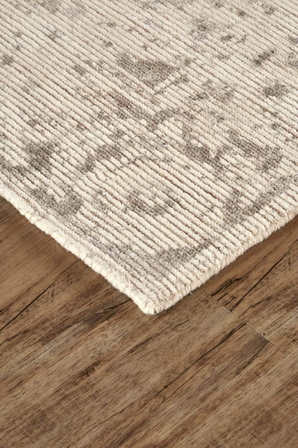 Feizy Feizy Reagan Distressed Ornamental Wool Rug - Beige & Natural Tan - Available in 5 Sizes