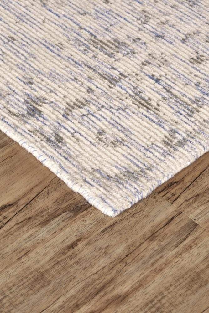 Feizy Feizy Reagan Distressed Ornamental Wool Rug - Beige & Dusk Blue - Available in 5 Sizes
