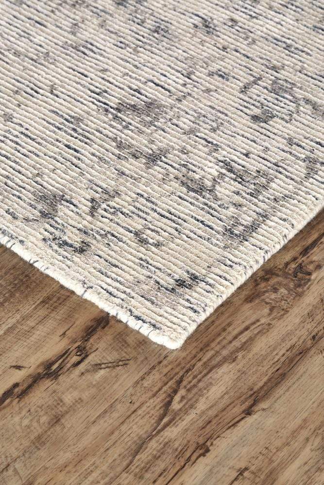 Feizy Feizy Reagan Distressed Ornamental Wool Rug - Ivory & Gray - Available in 5 Sizes