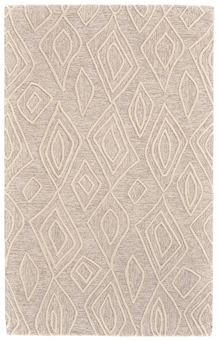 Feizy Feizy Enzo Handmade Minimalist Wool Rug - Ivory & Natural Tan - Available in 6 Sizes 3'-6" x 5'-6" 7428738FIVYNATC50