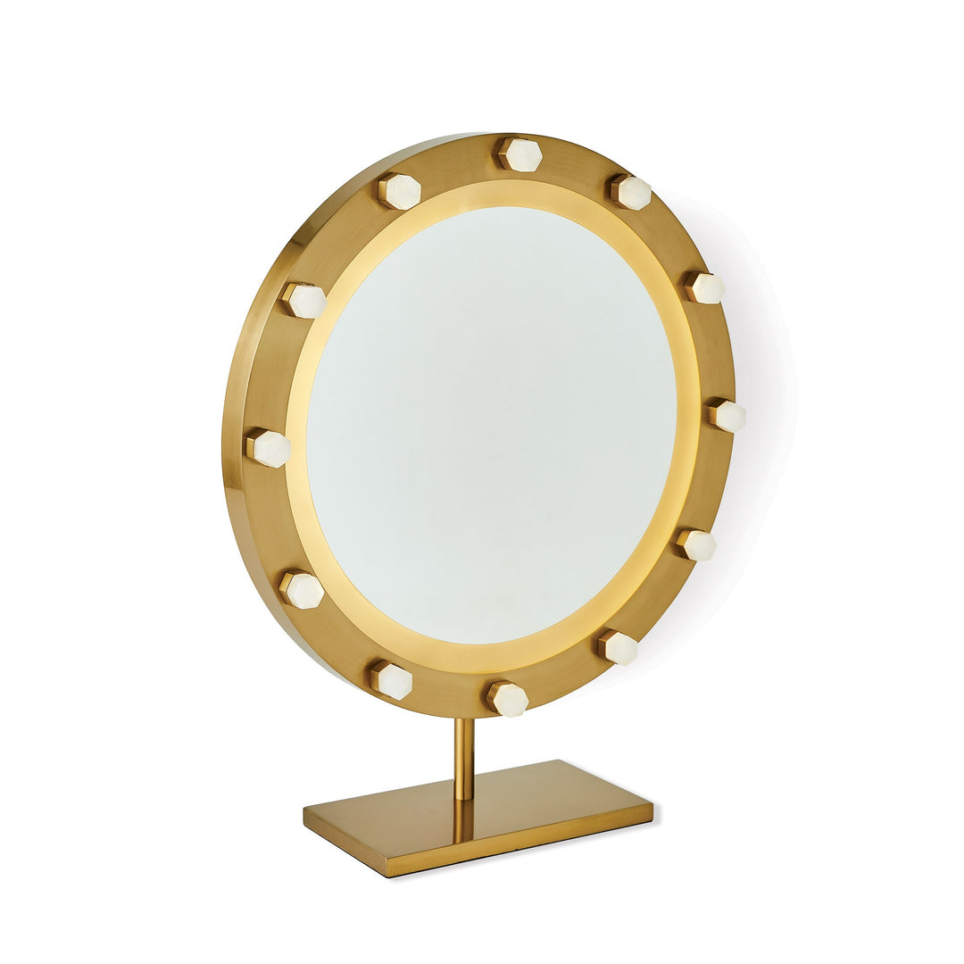 Global Views Quartz Vanity Mirror - Gold