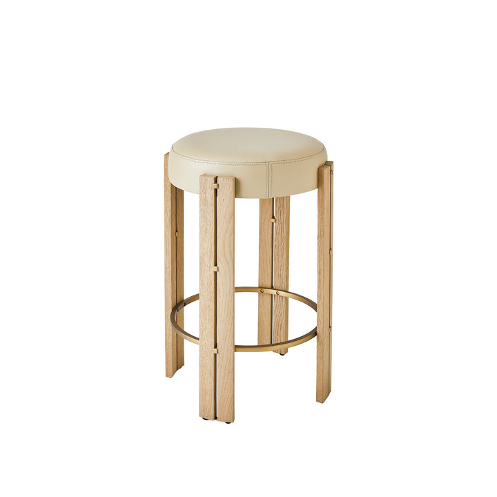 Global Views Paxton Counter Stool - Beige