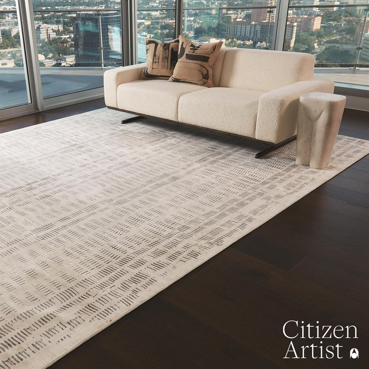Frequency Rug - Cream Charcoal - Available in 5 Sizes
