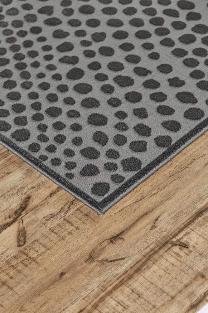 Feizy Feizy Gaspar Modern Dotted Texture Rug - Dark Silver Gray - Available in 6 Sizes