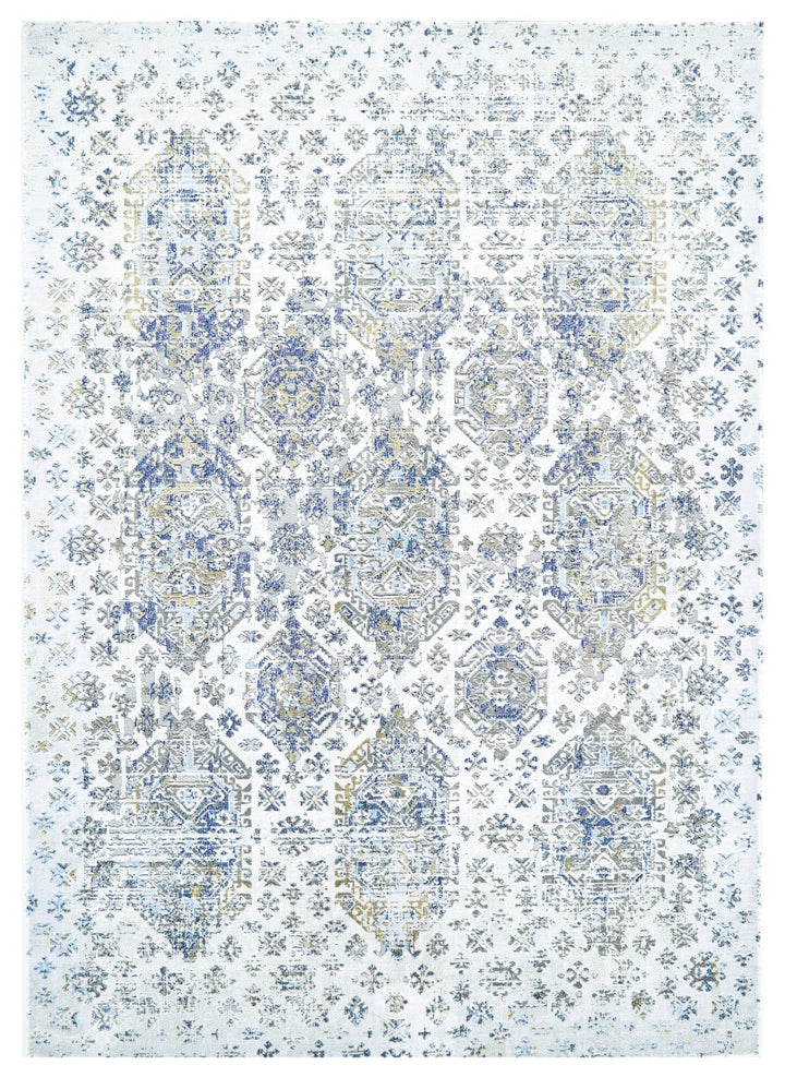 Feizy Marigold Vintage Oriental Style Rug - White & Gold - Available in 6 Sizes