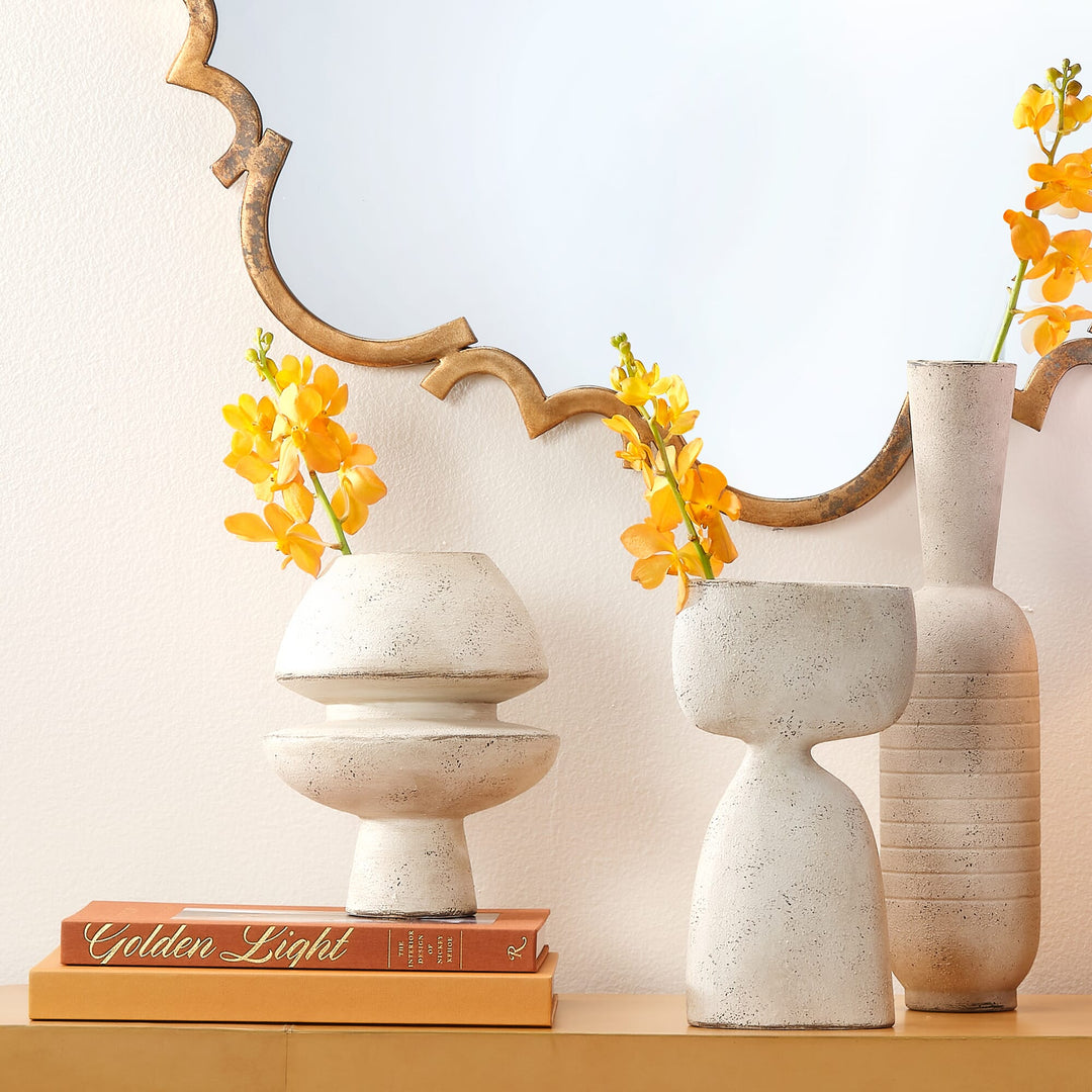 Jamie Young Anatomy Decorative Vase - Off White Ceramic