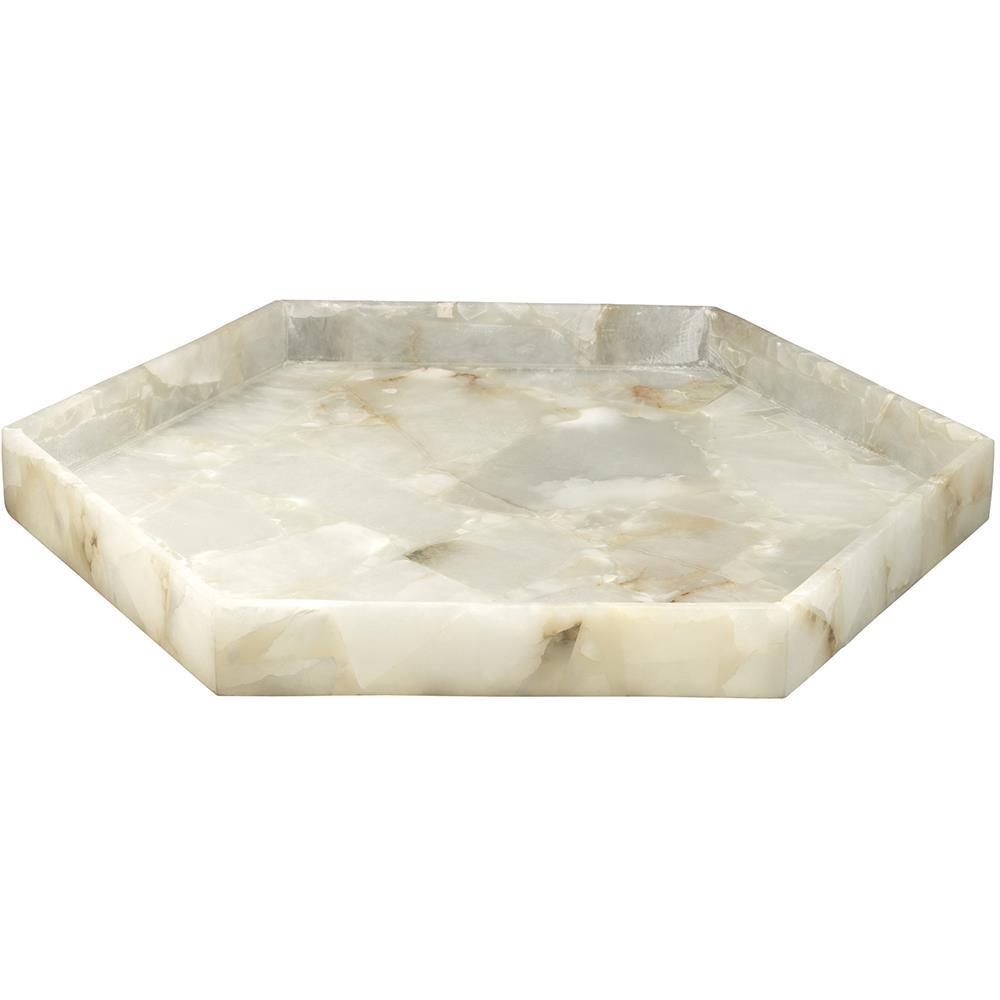 Jamie Young Jamie Young Antonia Large Tray in Alabaster 7ANTO-LGAL