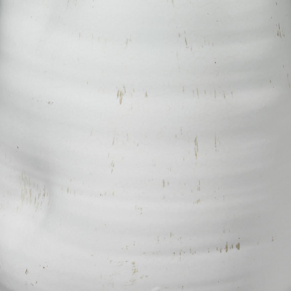 Jamie Young Jamie Young Dimple Vase in Matte White Ceramic 7DIMP-VAWH