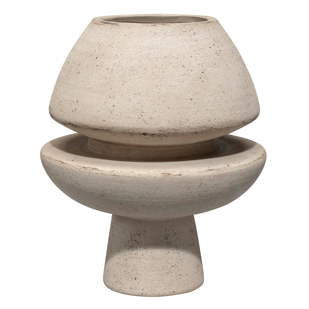Jamie Young Foundation Decorative Ceramic Vase - Available in 2 Colors