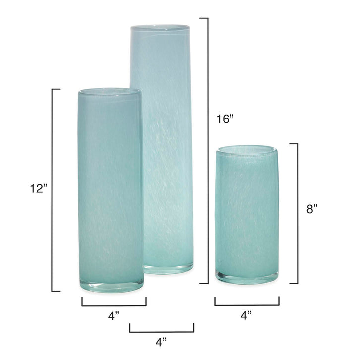 Jamie Young Gwendolyn Hand Blown Vases - Set of 3 - Available in 4 Colors
