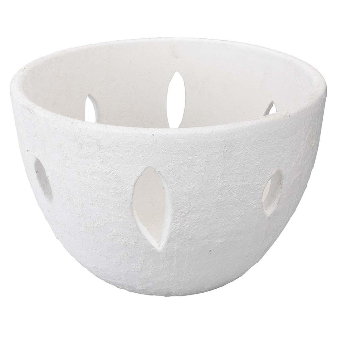 Jamie Young Lacerated Bowl Textured Matte White