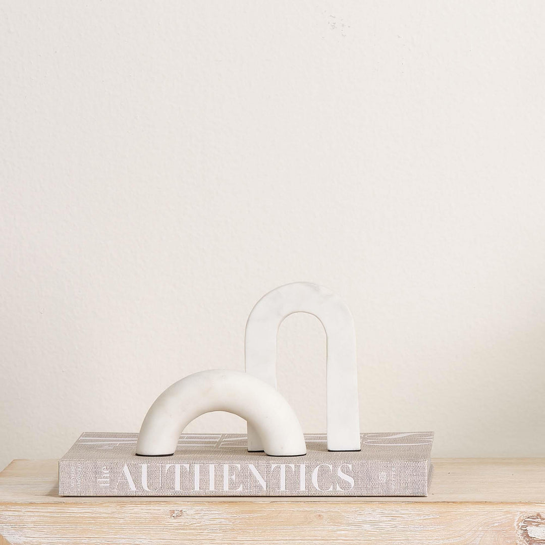 Jamie Young Ostrich Object White Marble