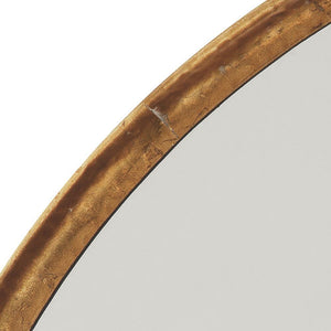 Jamie Young Jamie Young Refined Round Mirror in Gold Leaf Metal 7REFI-MIGO